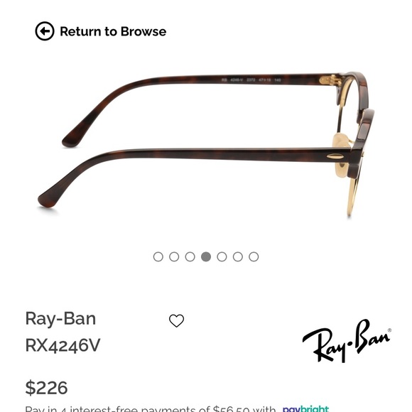 Ray-Ban Glasses with Blue Light Blocking, Non-Prescription (NWT) - Picture 4 of 13